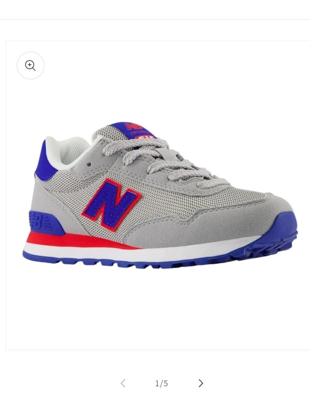 New Balance 515 Classic Lace Sneaker - Gray/blue Kids 13